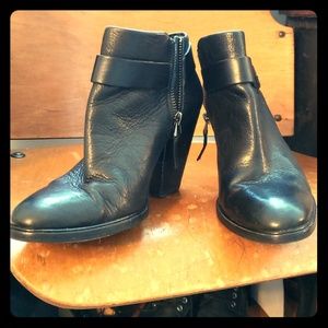 Dolce Vita Wrap Buckle Detail Zipper Booties